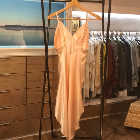 Vintage petal pink silk gown - Picture 3 of 4